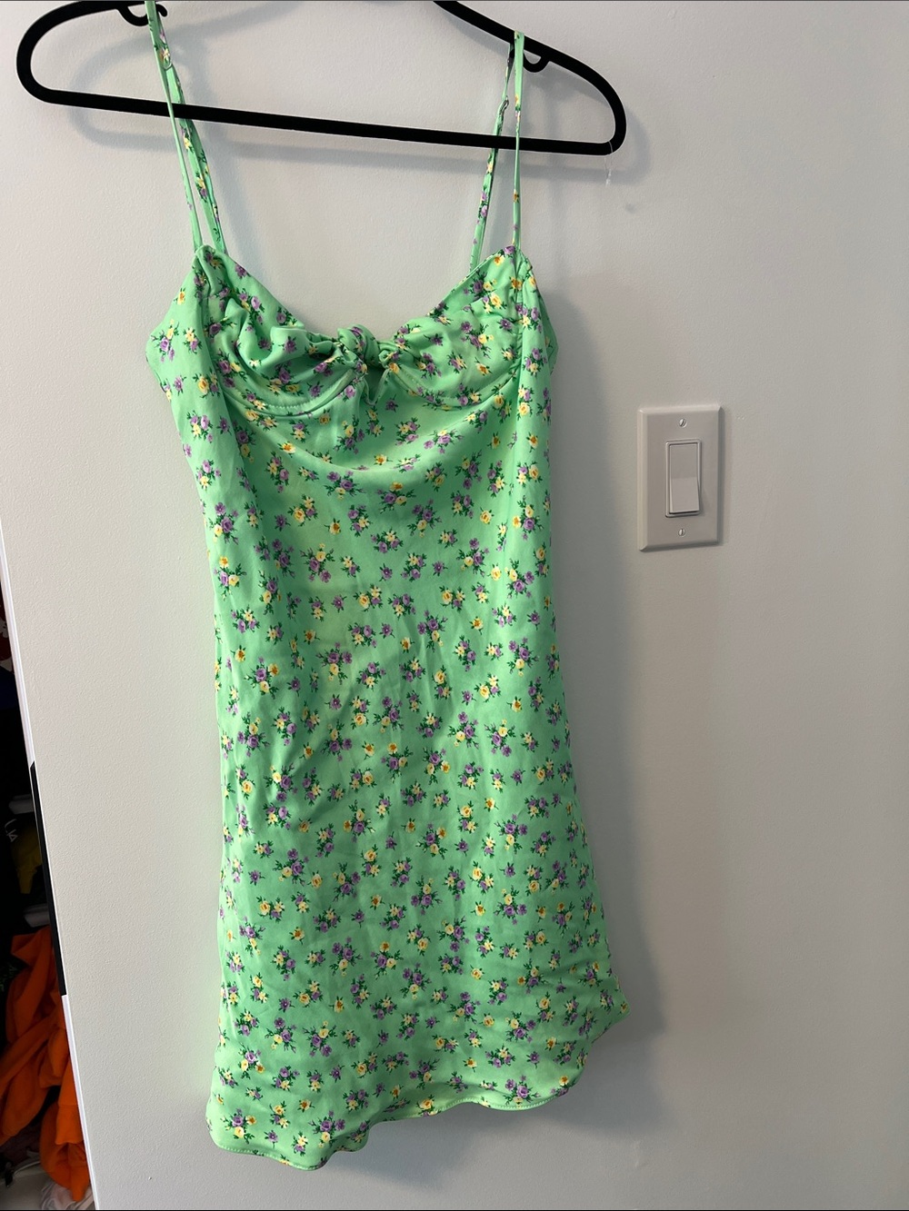 Zara Mint Green Floral Slip Dress